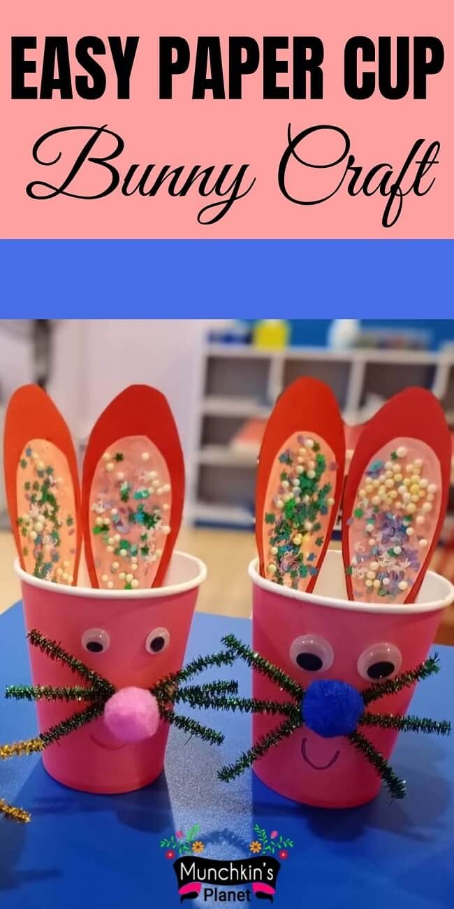 Paper Cup Bunny Basket, Kids' Crafts, Fun Craft Ideas