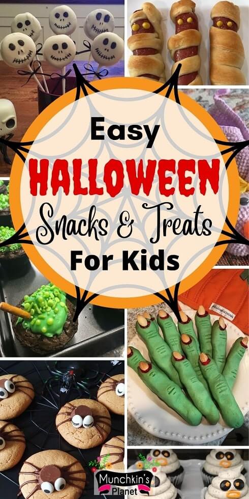 Easy Halloween Snacks And Treats For Kids | Munchkins Planet