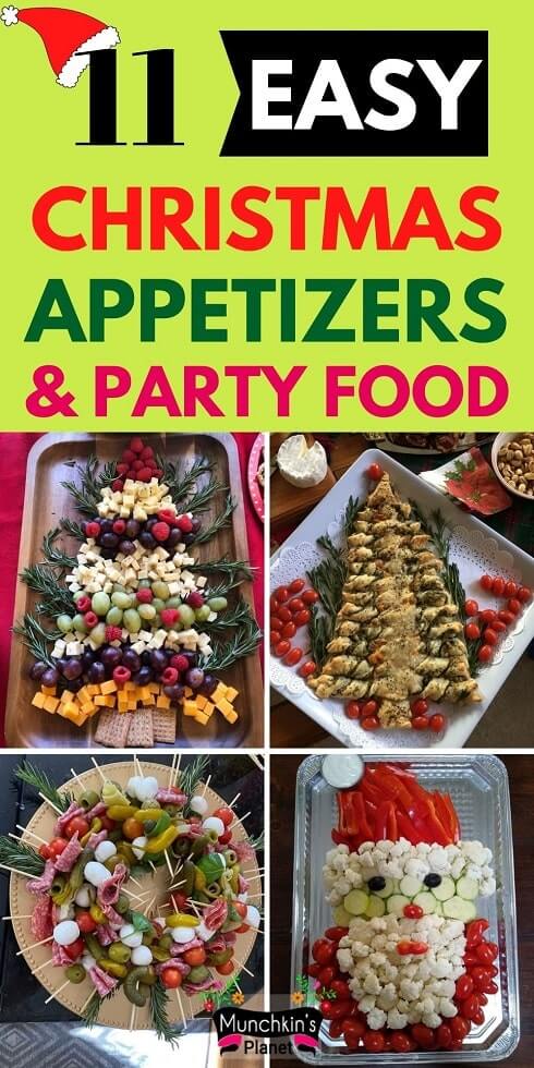 11 Easy Christmas Appetizers & Party Food Ideas | Munchkins Planet